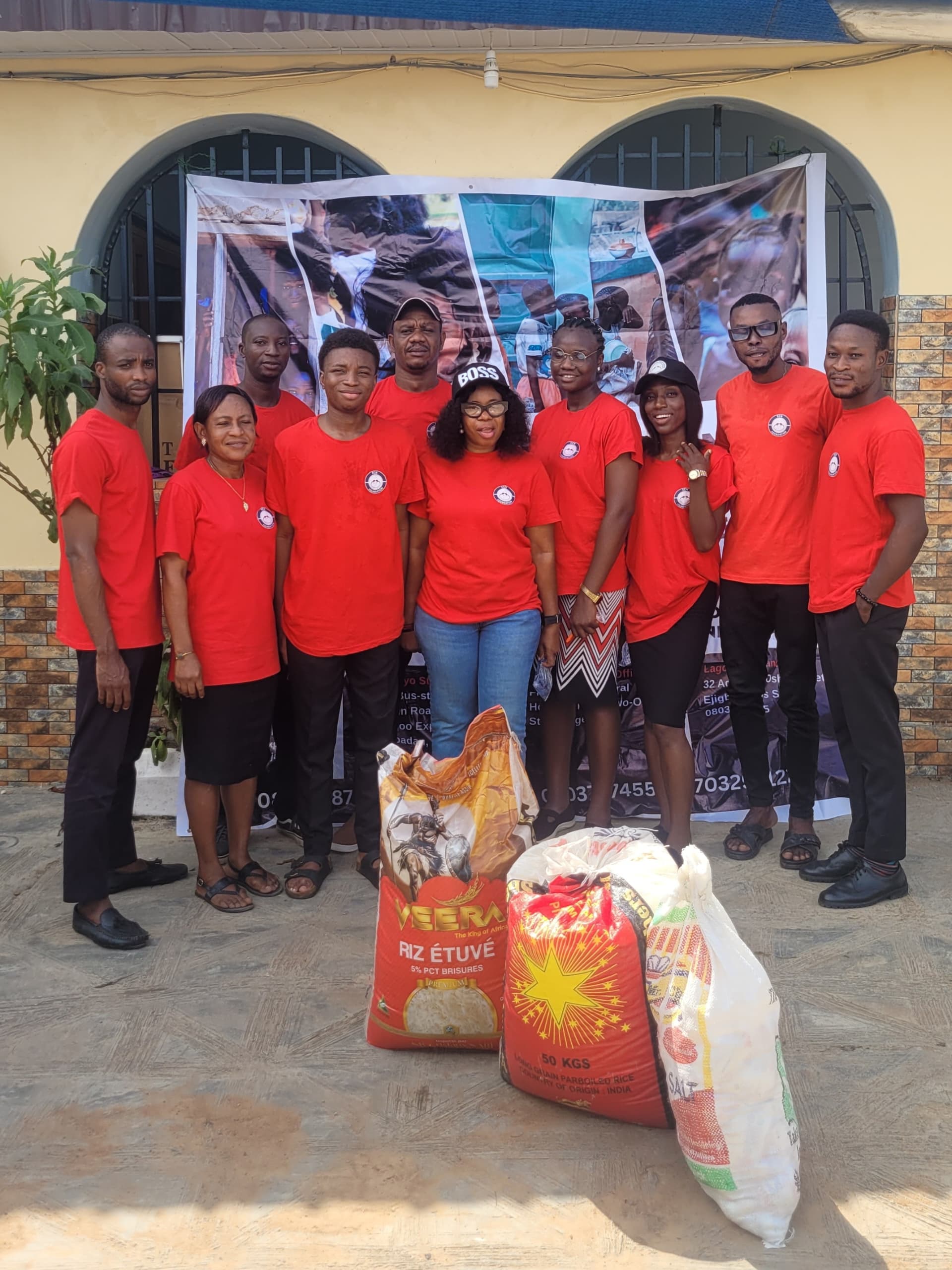 Group photo with widows