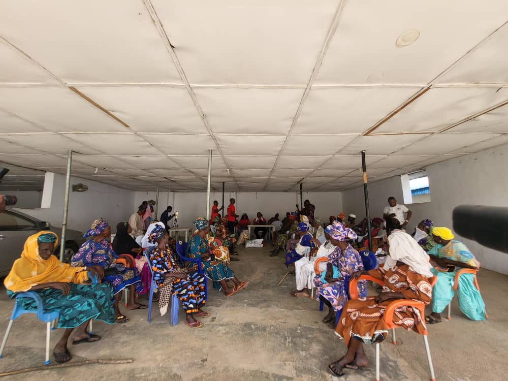 Distribution of supplies to widows