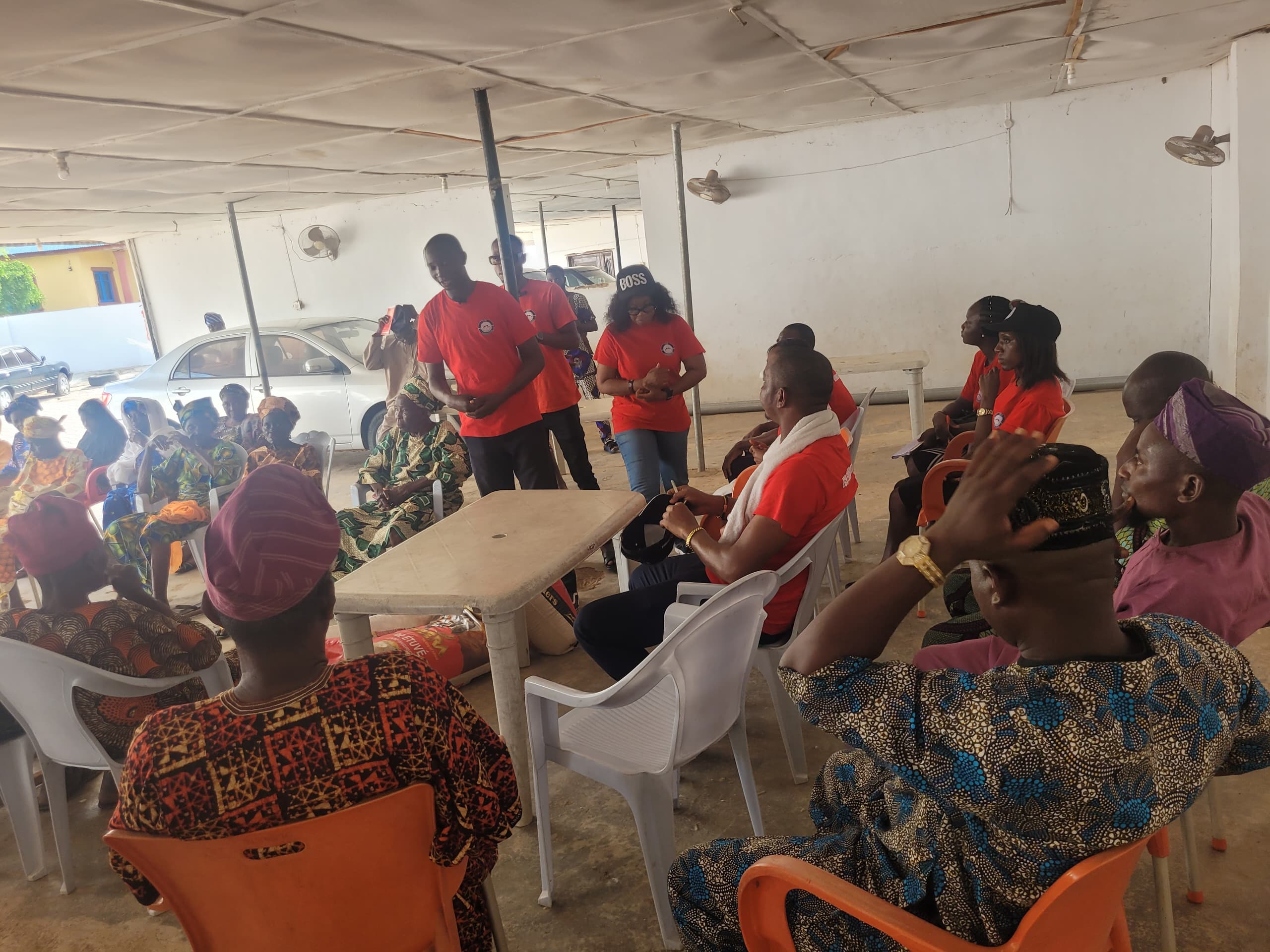 Group photo with widows