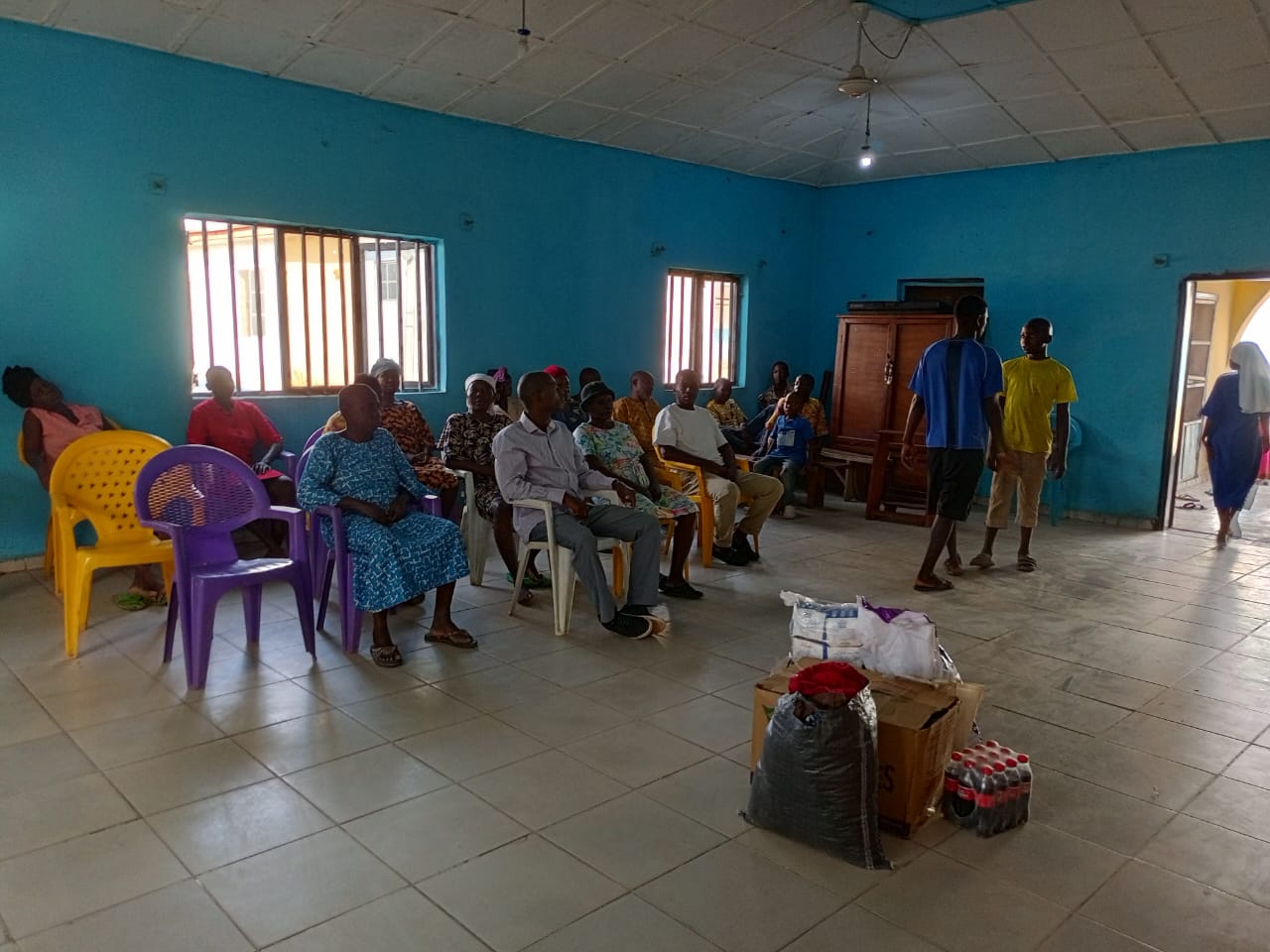Volunteers at work