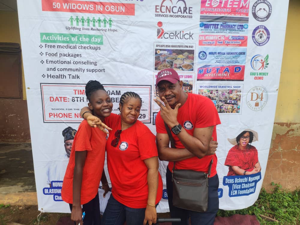 ECN Foundation outreach to 50 widows in Osun state on 8th November, 2025